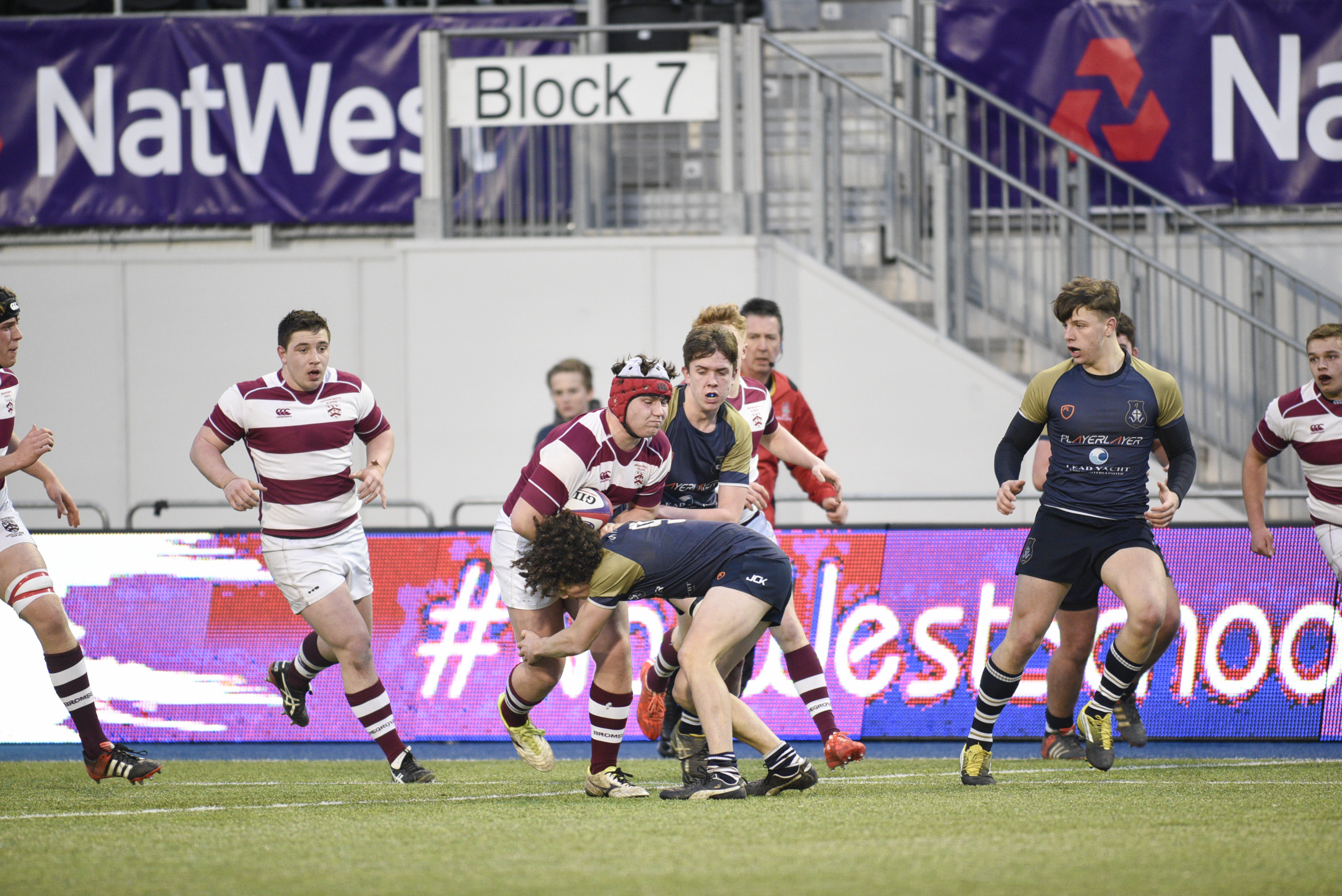 NatWest Schools Cup Semi Final (won 50-24): Bromsgrove v Whitgift, 27th February 2016